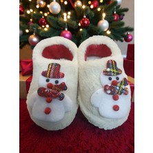 Huzurlu Adımlar Yılbaşı Temalı Çocuk Pandufları