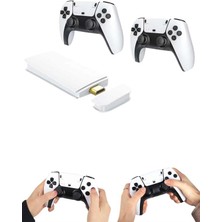 Tgzm 4K Hd Görüntü Kaliteli Retro Game Stick 20000 Oyunlu Çift Kollu Beyaz Game Stick - TG0012-2RIMH