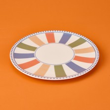 Evidea Kitchen Colourful Servis Tabağı - Renkli - 25 cm