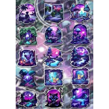 One Little Happiness Pokemon Temalı 15 Adet Sticker Macbook Notebook Tablet Telefon Ajanda Laptop Defter Sticker Seti