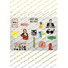 One Little Happiness How I Met Your Mother Himym Temalı Laptop Notebook Tablet Sticker Seti (14 Adet)