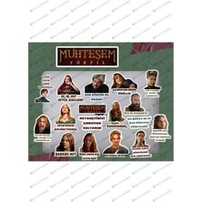 One Little Happiness Muhteşem Yüzyıl 17'li Laptop Notebook Tablet Sticker Seti