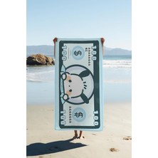 Dolce Mariee Dijital Baskı Plaj Deniz Havlusu Tavşan Figürlü Dolar Peştamal HVL0109