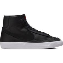 Nike Blazer Mıd 77 Vintage Leather Womens Sneaker Hakiki Deri Kadın Günlük Spor Ayakkabı Siyah