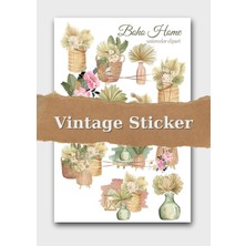 One Little Happiness Vintage Sticker Planner Ajanda Bullet Journal Için Uygun Set