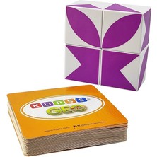 CetKing Geo Jr. Manyetik Görsel Zeka Küpleri (40 Geometrik Şekil Kartı - Mıknatıslı Küpler)