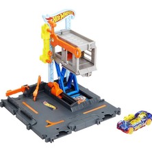 CetKing Wheels Şehir Hayatı Serisi Merkezi Tamir Dükkanı HDR24 HDR25 Oyuncak Araba Tamir Istasyonu