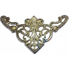 TE Dükkan Buğz Dekoratif Köşe Süsü, Köşelik - Büyük, 31X55MM, Sarı, 100 Adet