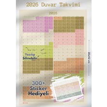 One Little Happiness 2026 Yıllık Planlayıcı A3 Boyutunda Sticker Hediyeli 30x42 cm Renkli