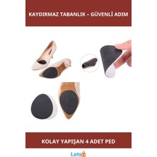 Letsii Topuklu Ayakkabı Altına Yapışan Kaydırmaz Tabanlık 2 Adet