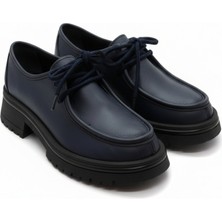 Anora Hakiki Deri Loafer Kadın Ayakkabısı 25KBLB5547-LACİVERT-39