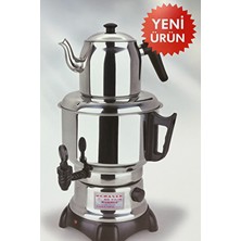 Seçil 50 Bardak Kapasiteli Elektrikli Semaver 4,5 Lt Çelik Yapı Otomatik Kapanma Özellikli