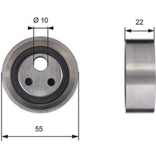 Gates T41155 Eksantrik Gergi Rulmanı Clıo Iı 01> Kangoo 97>megane 96>logan 04> Sandero 08> 1.4-1.6 8200211784-7700273277-8200102612