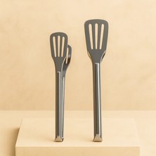 2’li Paslanmaz Çelik Mutfak Maşa Seti – Dayanıklı, Hijyenik ve Çok Amaçlı Tasarım