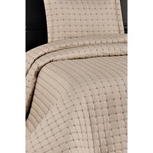 Arsem Tekstil Hayal Cappicino Tek Kişilik Yatak Örtüsü Kapitone Polyester Kumaş 180 x 240 cm Çiçekli Desen