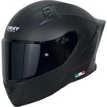Kask Sway Sw 869 Matt Black (Siyah Camlı)