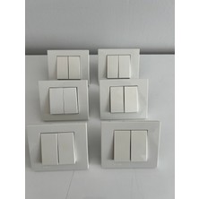 Ovivo Komütatör Çerçeve Dahil 6 Adettir Renk Beyaz