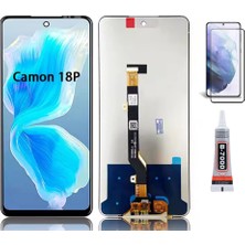 Yedcom Tecno Camon 18P Ekran Lcd Dokunmatik B7000 15ML Yapıştırıcı ve Kırılmaz Cam ile beraber Yc