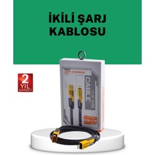 Tgzm Yüksek Hızlı 65W Güç Çıkışlı Çoklu Cihaz Uyumlu Şarj Kablosu - TG0012-2RGMD8