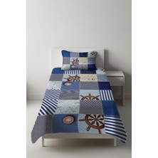 Dolce Mariee Parlak Kadife Kumaş Tek Kişilik Çocuk Yatak Örtüsü Seti (2 Parça) TKY0012