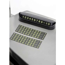 Tgzm Araba Park Numaratörü Araç Içi Numaralık Değiştirilebilir Çevirmeli Mini - TG0012-2RIH24