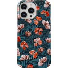 Kılıf House Iphone Uyumlu BURGA Çift Tabanlı Dayanıklı No Rain No Flowers Desenli Kılıf