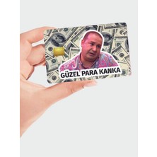 One Little Happiness Kolpaçino Özgür -Güzel Para Kanka Tasarımlı Kredi Kartı Kaplama Stickerı