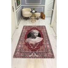 Dolce Mariee Modern Desenli Dijital Baskı Kaymaz Taban Halı H1081