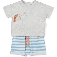 Bebetto Iki Ip Şort 2li Takım (Jump It) Gri Melanj