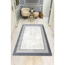 Dolce Mariee Parlak Kadife Kumaş Dijital Baskı Modern Desenli Dot Kaymaz Tabanlı Halı H1075