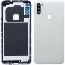 Yedcom Samsung A11 Beyaz Uyumlu Arka Kapak Batarya Kapağı Pil Kapağı