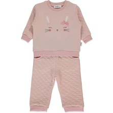 Bebetto Iki Ip Sweat 2li Takım (Bunny) Gül Kurusu