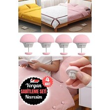  4 adet yorgan battaniye klipsi ve düğme seti - hafif ve güvenli çözüm yorgan sabitleme klipsleri