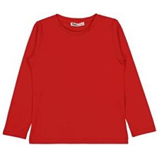 Civil Girls Civil Kırmızı Basic Sweatshirt 6-9 Yaş Kadın Uzun Kollu Regular Fit Tasarım