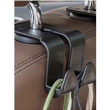 2 Adet Araba Koltuk Arkası Kanca Çok Fonksiyonlu Telefon Tutucu Araç Çanta Askısı