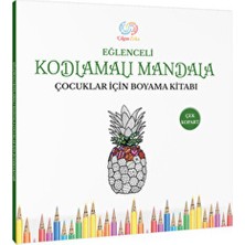 Çılgın Zeka Eğlenceli Kodlamalı Mandala Çocuklar İçin Boyama Kitabı 30 Yaprak 60 Sayfa