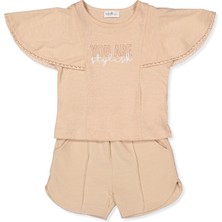 Bebetto Iki Ip Şort 2li Takım (You Are) Bej
