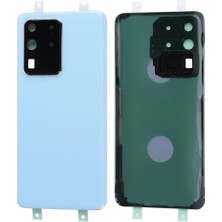 Yedcom Samsung S20 ULTRA Mavi Uyumlu Arka Kapak Batarya Kapağı Pil Kapağı