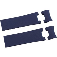 Ulysse Nardin Marine Diver Uyumlu 4 Parça Lacivert Plastik Saat Kordonu