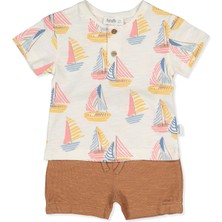 Bebetto Selanik Şort 2li Takım (Sea And Sun) Kahverengi