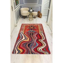 Dolce Mariee Modern Desenli Dijital Baskı Kaymaz Taban Halı H1044