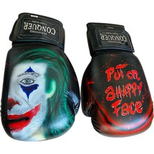 Conquer Custom Made Hero Joker 2 Deri Boks Eldiveni (Black Edition)