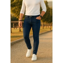 Comstar Erkek Trend Slim Fit Lacivert Kot Pantolon
