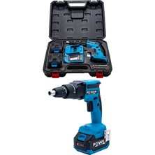 Power Black Şarjlı Alçıpan Vidalama Mavi 58 Vf 12 Ah 2 Bataraya 1 Şarj Cihazı