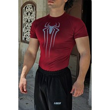 Liber Spider - Compression T-Shirt (Bordo)