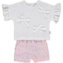 Bebetto Dokuma Şort 2li Takım (Ponpon Team) Pembe