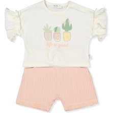 Bebetto Dokuma Şort 2li Takım (Classy Gırl) Pembe