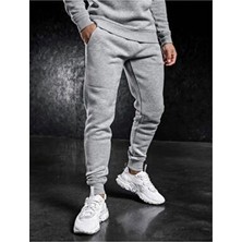 Saat Tekstil Gri Lastikli Paça Eşofman Altı