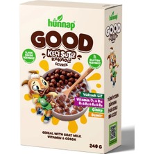 Hünnap Keçi Sütlü Kakao ve Vitamıin Tahıllı Glutensiz Gevrek 240 gr