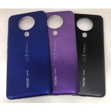 Yedcom Tecno SPARK 6 Siyah Arka Kapak Batarya Kapağı Pil Kapağı